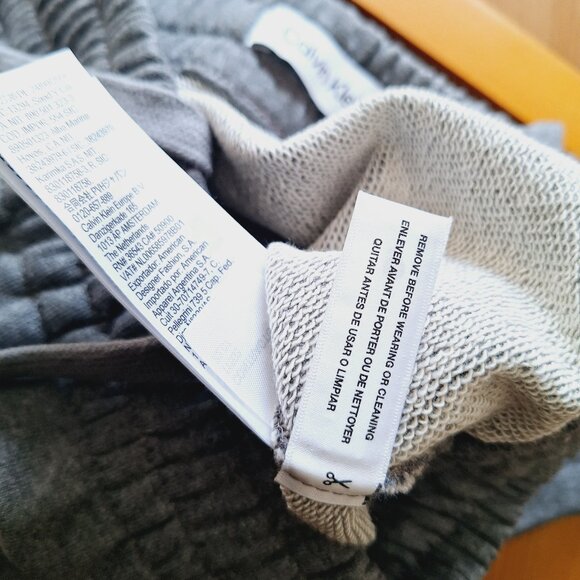 Calvin Klein Standard Logo Fleece Cargo Skirt (Grey) - Picture 9 of 9